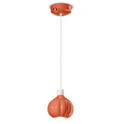 Lampada a Sospensione Moderna in Ceramica Colorata Made in Italy - Afoxe