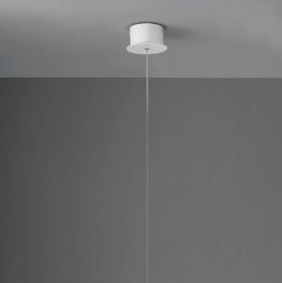 Lampada a Sospensione Moderna con Luce LED in Metallo Verniciato - Larice