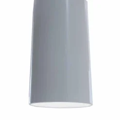 Lampada a Sospensione Paralume in Ceramica Bianco Lucido di Design - Cadabra
