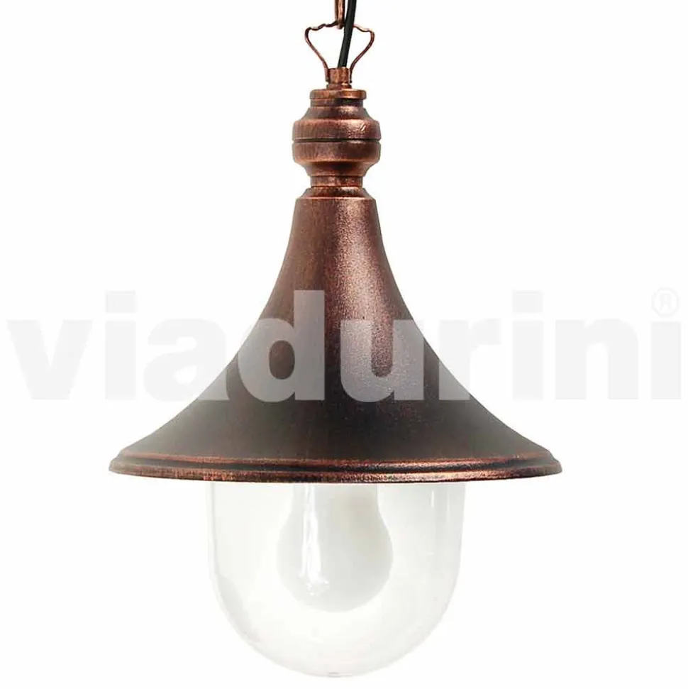Lampada a sospensione per esterno in alluminio fatto in Italia, Anusca