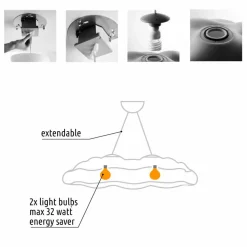 Lampada a Sospensione per Esterno Design a Nuvola in Plastica - Nefos by Myyour