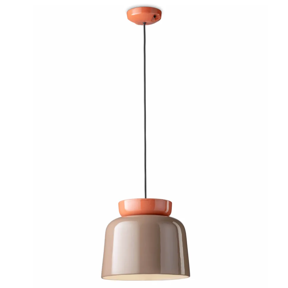 Lampada a Sospensione Realizzata in Ceramica Colorata Made in Italy - Corcovado