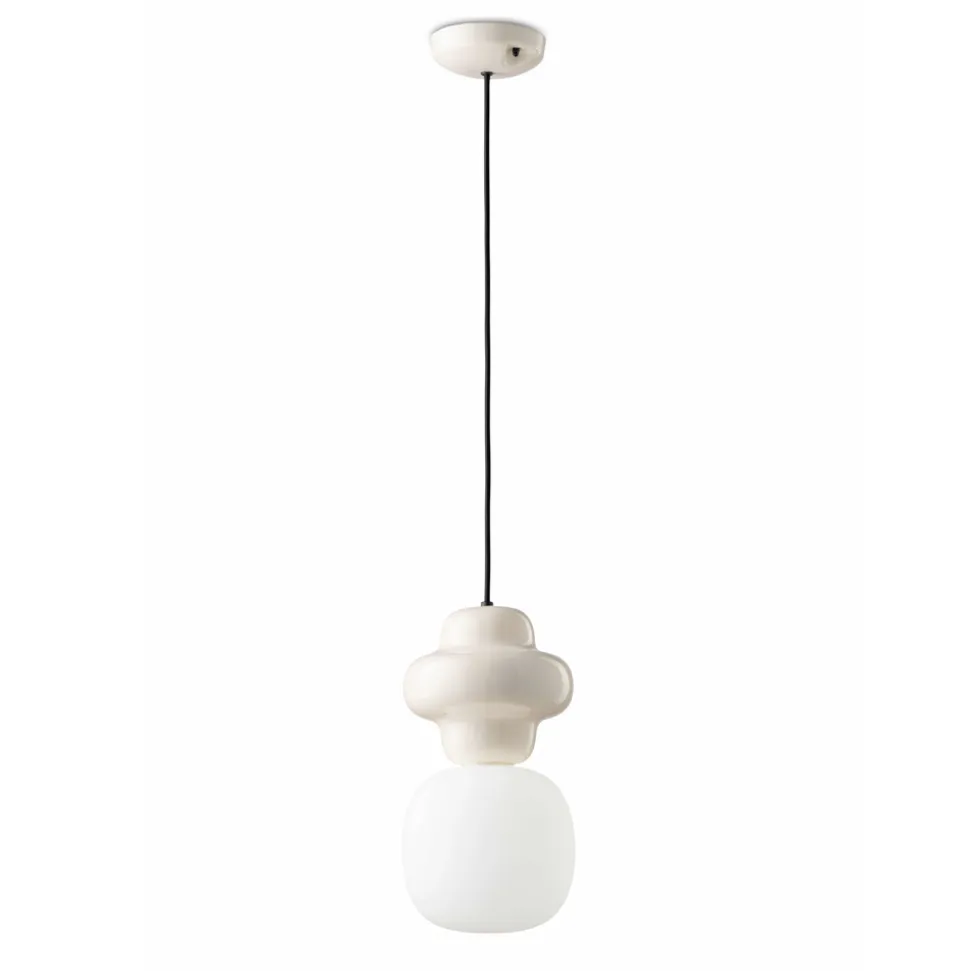 Lampada a Sospensione Realizzata in Ceramica e Vetro Made in Italy - Copacabana