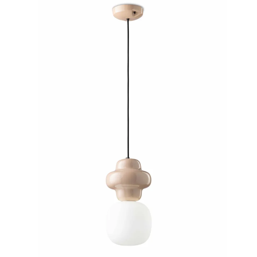 Lampada a Sospensione Realizzata in Ceramica e Vetro Made in Italy - Copacabana