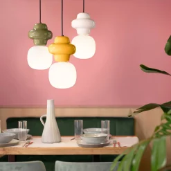 Lampada a Sospensione Realizzata in Ceramica e Vetro Made in Italy - Copacabana
