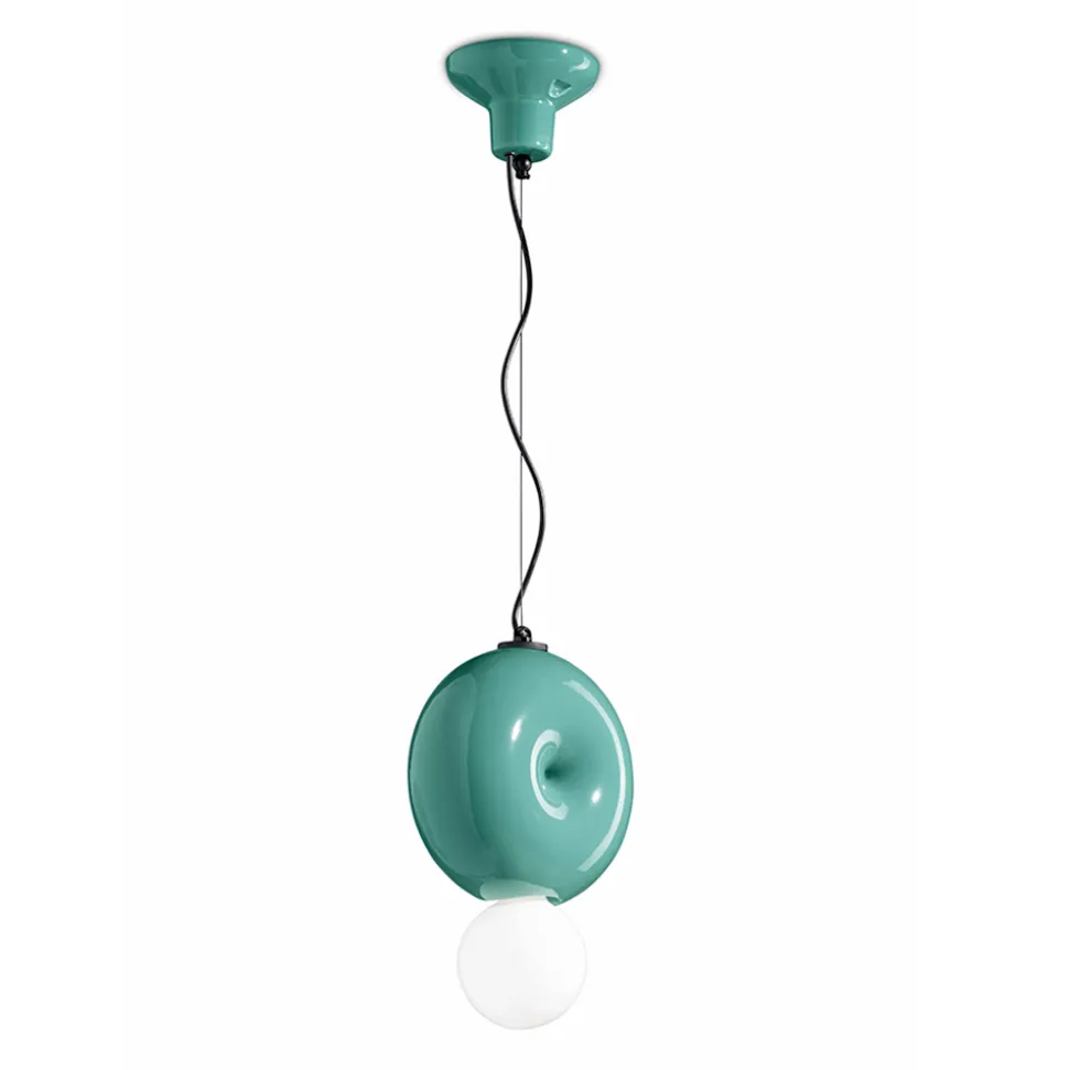Lampada a Sospensione Rotonda in Ceramica Made in Italy - Bumbum