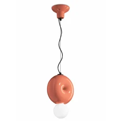 Lampada a Sospensione Rotonda in Ceramica Made in Italy - Bumbum