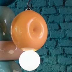 Lampada a Sospensione Rotonda in Ceramica Made in Italy - Bumbum