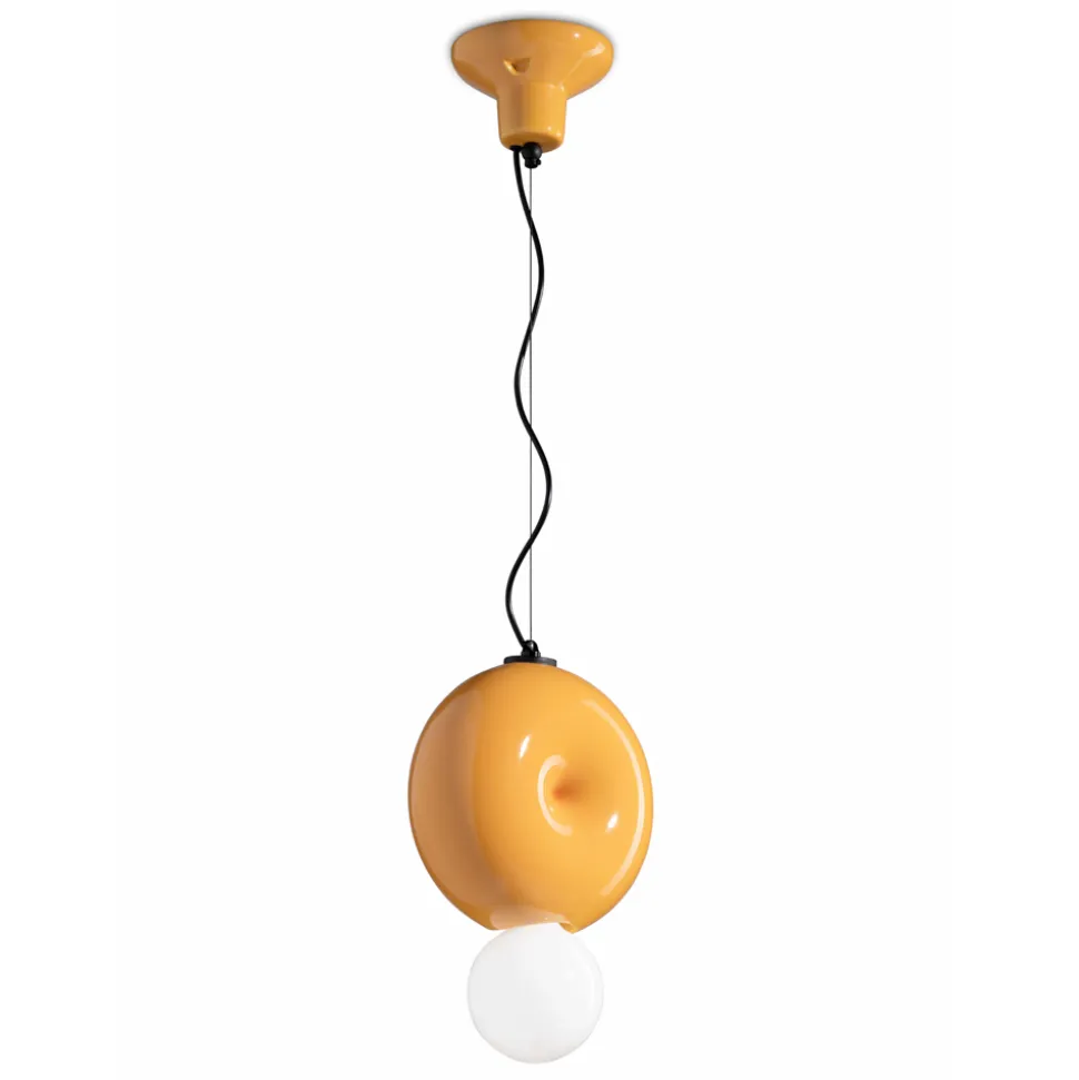 Lampada a Sospensione Rotonda in Ceramica Made in Italy - Bumbum