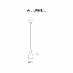 Lampada a Sospensione Shabby in Ceramica Made in Italy – Fate by Aldo Bernardi