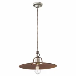 Lampada a sospensione stile industriale artigianale Ferroluce