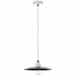 Lampada a sospensione vintage rivisitato in ceramica Kelly Ferroluce