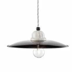 Lampada a sospensione vintage rivisitato in ceramica Kelly Ferroluce