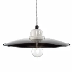 Lampada a sospensione vintage rivisitato in ceramica Kelly Ferroluce