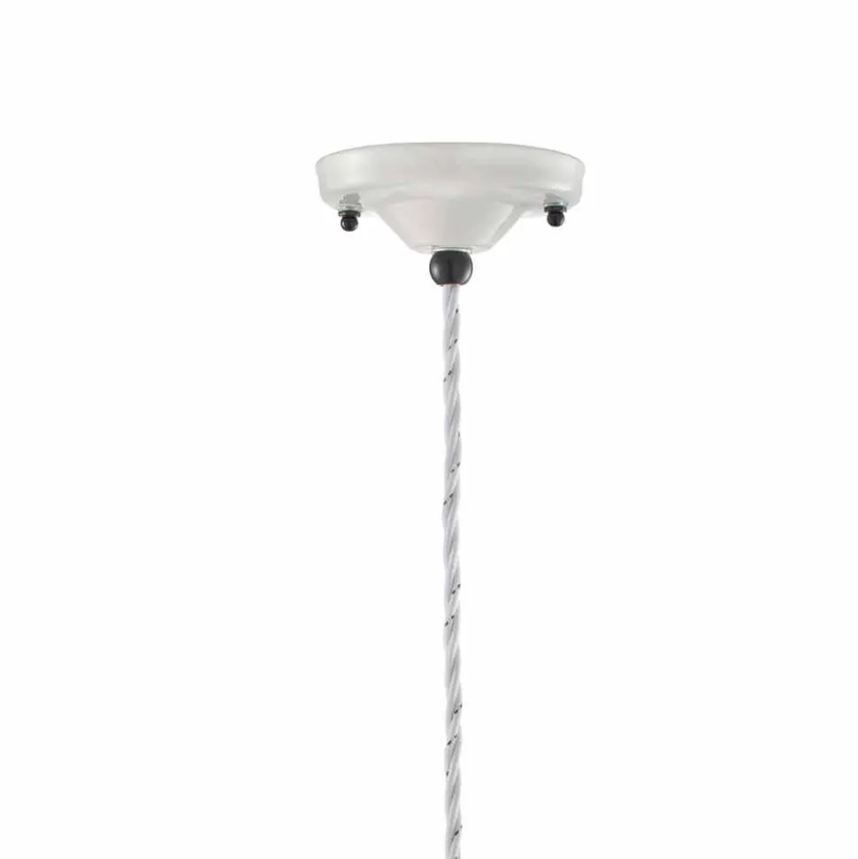 Lampada a sospensione vintage rivisitato in ceramica Kelly Ferroluce
