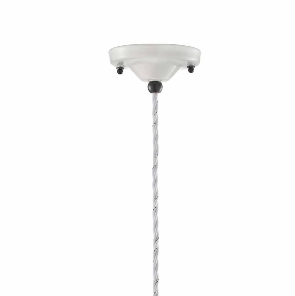 Lampada a sospensione vintage rivisitato in ceramica Kelly Ferroluce