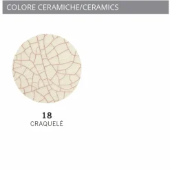 Lampada a sospensione vintage in ceramica e metallo Janice Ferroluce