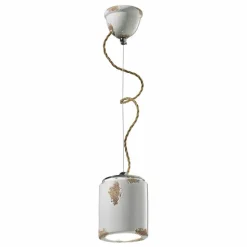 Lampada a sospensione vintage artigianale Ferroluce