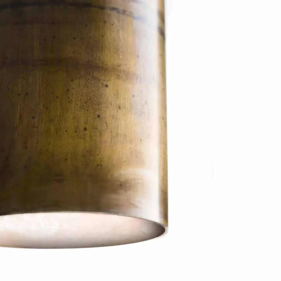 Lampada cilindrica a sospensione Ø8 Girasoli Il Fanale, made in Italy