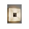 Lampada con specchio a muro di design In-es.artdesign Ego in nebulite
