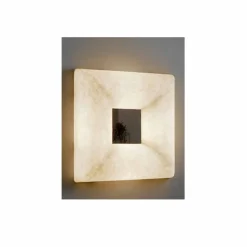 Lampada con specchio a muro di design In-es.artdesign Ego in nebulite