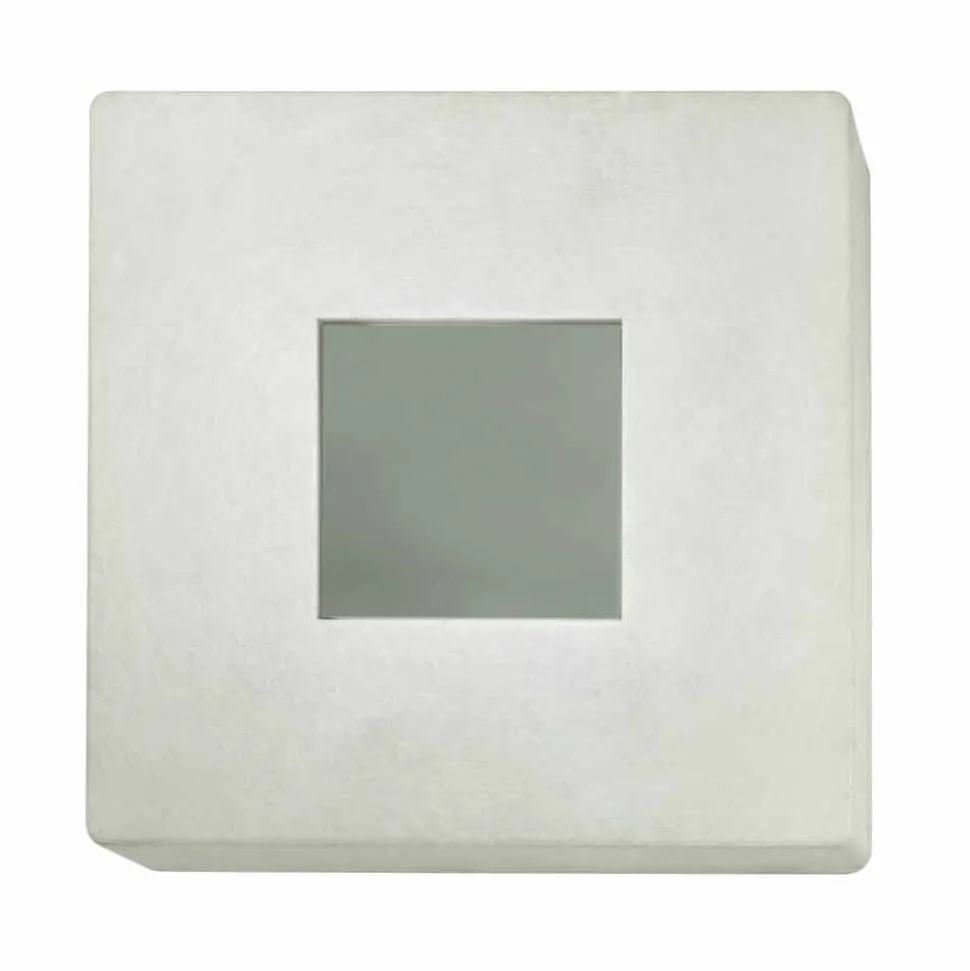 Lampada con specchio a muro di design In-es.artdesign Ego in nebulite