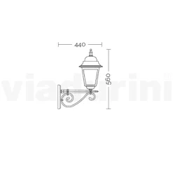 Lampada con Struttura in Alluminio Pressofuso e Vetro Made in Italy - Scintilla