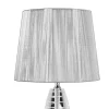 Lampada da Appoggio Classica in Cristallo e Paralume Quadrato di Lusso - Squilla