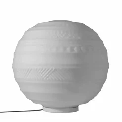 Lampada da Appoggio in Vetro Satinato Bianco e Metallo Design Moderno - Morse