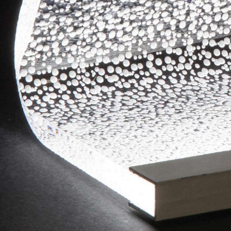Lampada da Appoggio Led Cristallo Acrilico Decoro a Laser - Possett