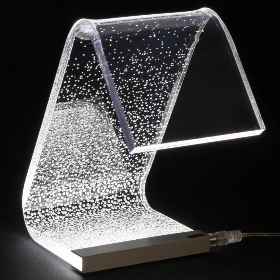 Lampada da Appoggio Led Cristallo Acrilico Decoro a Laser - Possett