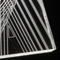 Lampada da Appoggio Led Cristallo Acrilico Decoro a Laser - Possett