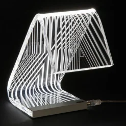 Lampada da Appoggio Led Cristallo Acrilico Decoro a Laser - Possett