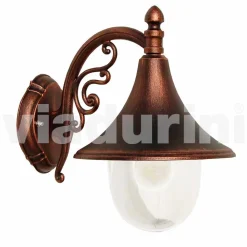 Lampada da esterno a parete in alluminio pressofuso made Italy, Anusca