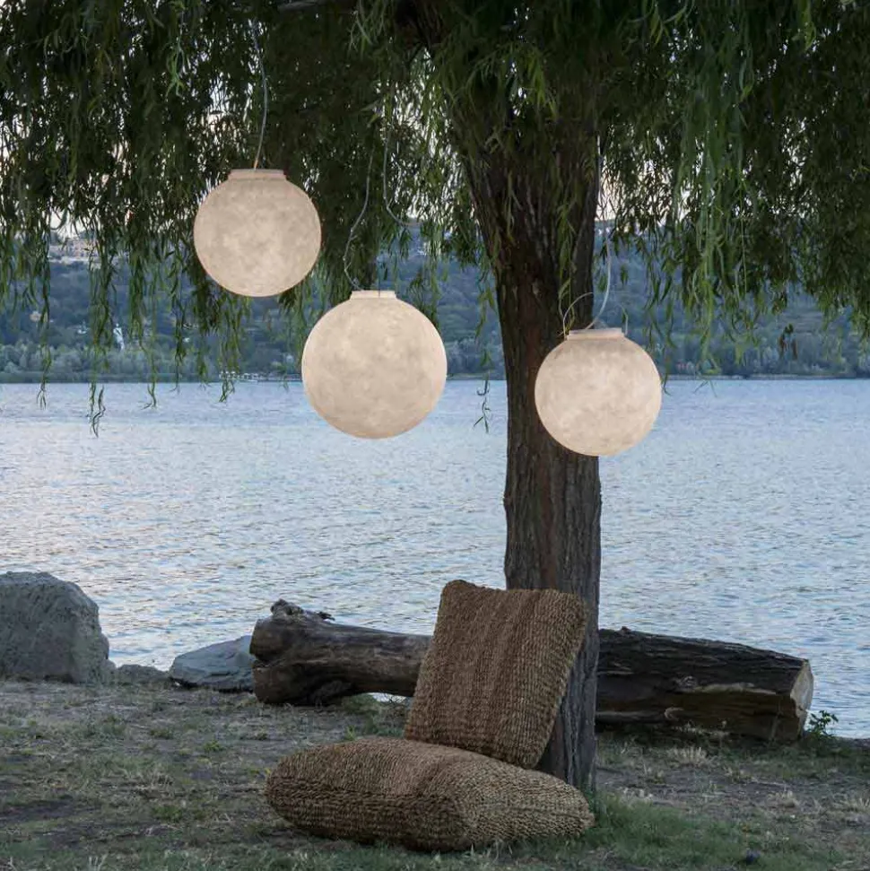 Lampada da esterno a sospensione In-es.artdesign Luna Out in nebulite