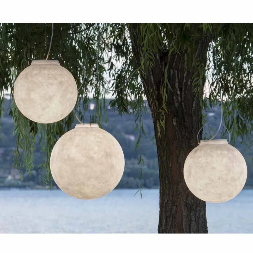 Lampada da esterno a sospensione In-es.artdesign Luna Out in nebulite