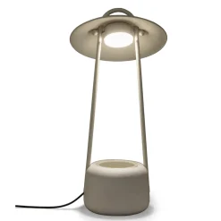 Lampada da Esterno con Fioriera in Argilla, Alluminio e Ottone - Cappello