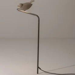 Lampada da Esterno in Maiolica Toscana Smaltata Made in Italy - Uccellino