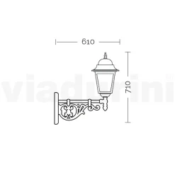Lampada da Esterno in Vetro e Alluminio in 5 Diverse Finiture - Alchimista