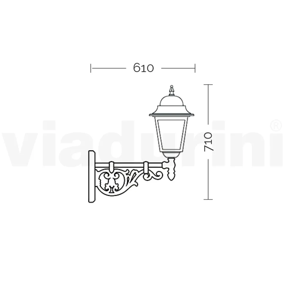 Lampada da Esterno in Vetro e Alluminio in 5 Diverse Finiture - Alchimista