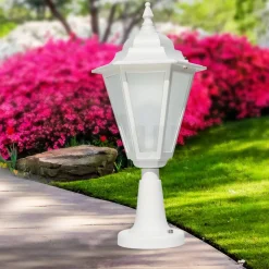 Lampada da Esterno Vintage in Alluminio Bianco Made in Italy - Terella