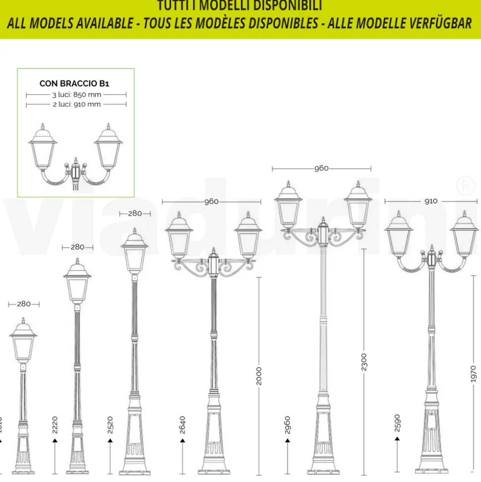 Lampada da Muro per Esterno in Alluminio e Vetro Trasparente - Alchimista