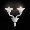 Lampada da Parete a 2 Luci in Vetro di Venezia Lavorato a Mano - Ismail