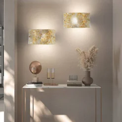 Lampada da Parete Artigianale in Vetro Veneziano Soffiato e Decorato - Mary