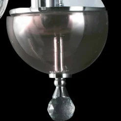 Lampada da parete di design in vetro e cristallo Ivy, made in Italy