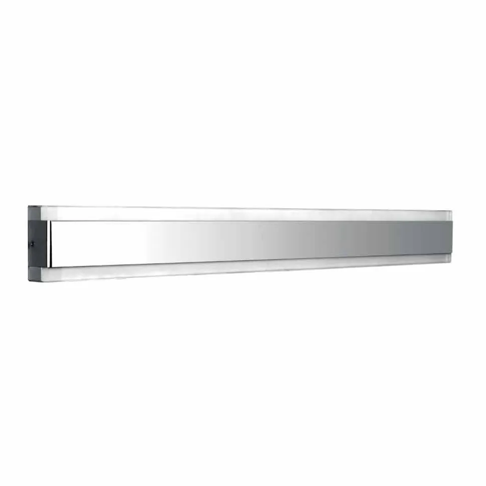 Lampada da Parete in Acciaio Inox, Plexiglass e Alluminio con Luce LED - Magneto