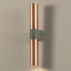 Lampada da Parete in Ceramica e Rame Realizzata a Mano in Italia - Toscot Match