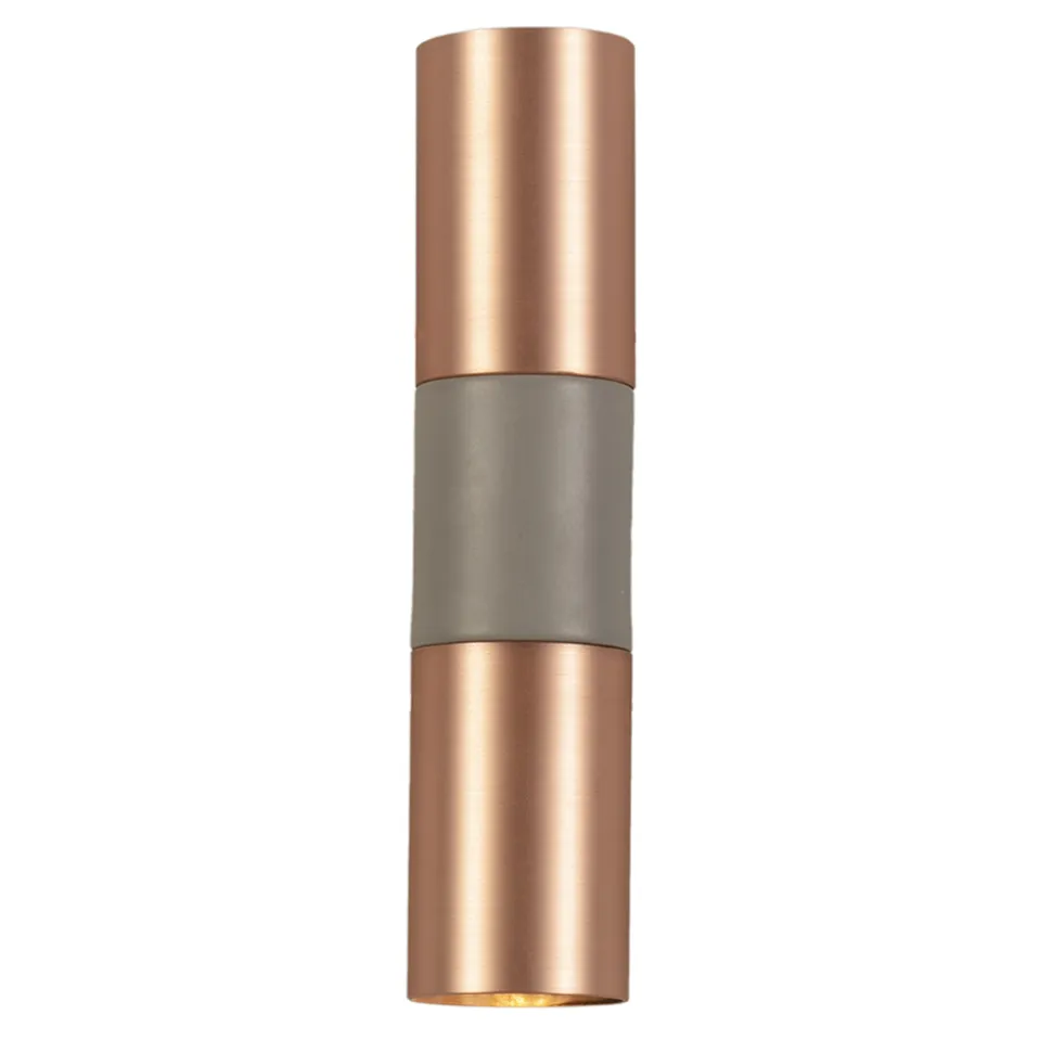 Lampada da Parete in Ceramica e Rame Realizzata a Mano in Italia - Toscot Match