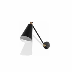 Lampada da Parete in Metallo con Dettagli in Finitura Oro Made in Italy - Zaira