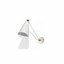 Lampada da Parete in Metallo con Dettagli in Finitura Oro Made in Italy - Zaira